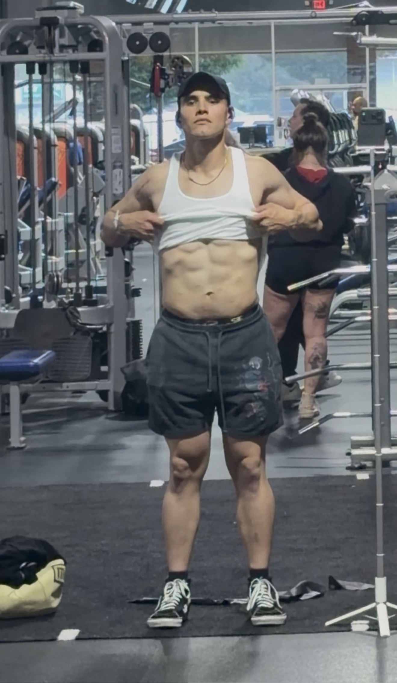Rito Garcia revealing abdominal definition